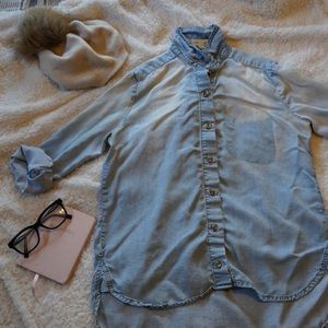 Long Sleeved Cloth&Stone Denim Button Up